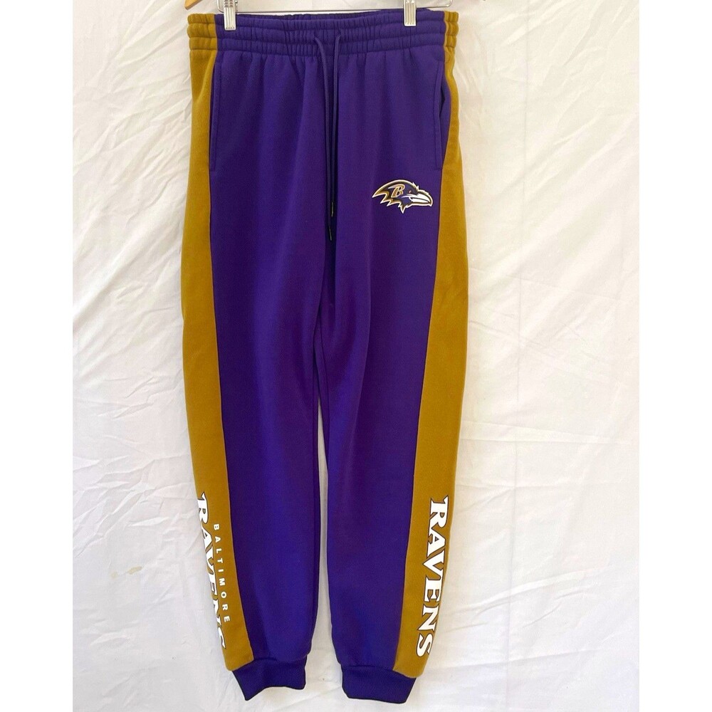NFL Team Apparel Baltimore Ravens NFL Football Pants Purple/Gold Size L